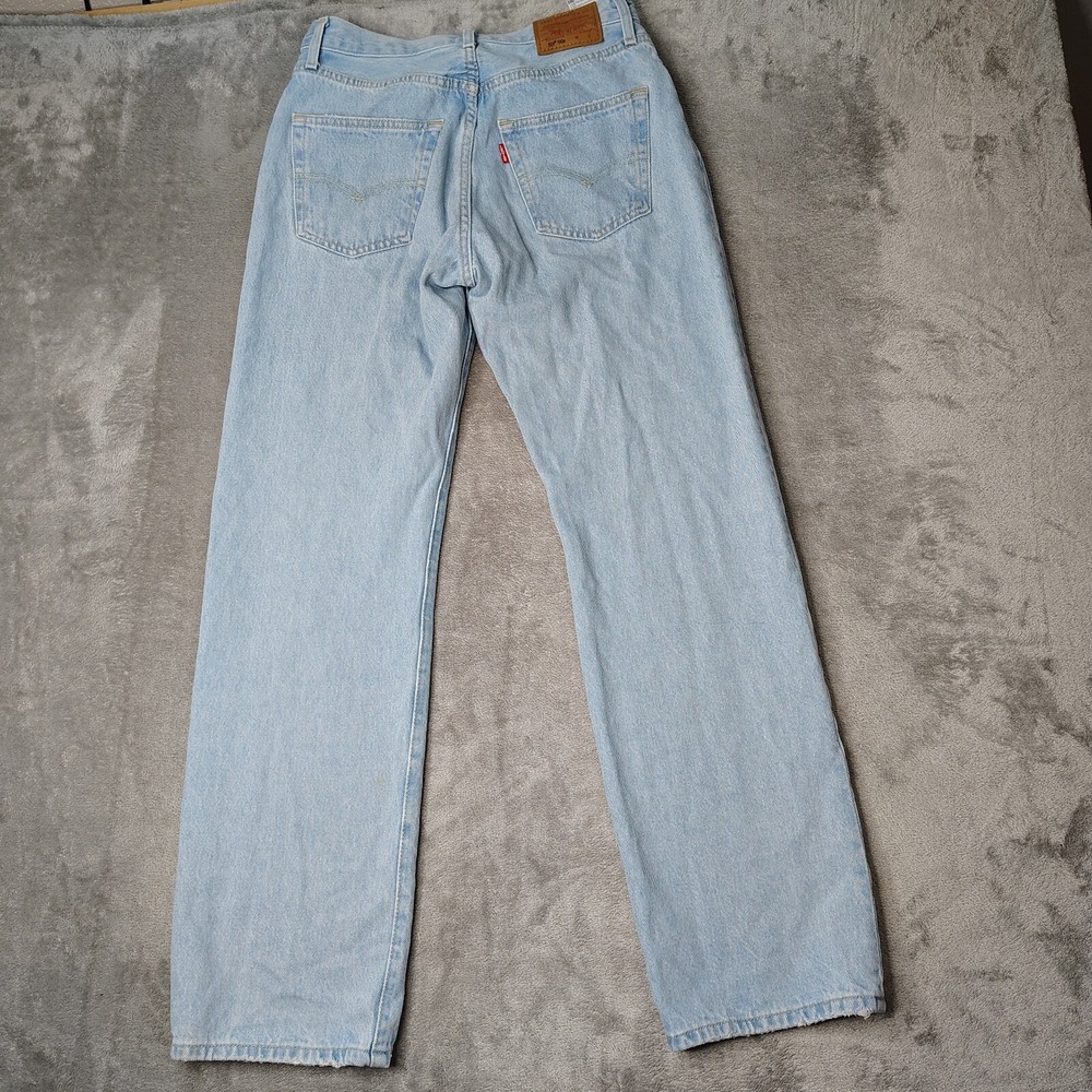 Levis Jeans Women 25x30 Blue 501 90s Premium Denim Light Wash Button Fly Classic - Picture 3 of 16
